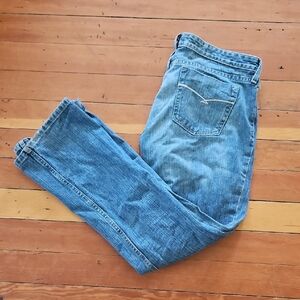 Size 13 CruelGirl Women's LOW RISE Boot Cut Jeans - Blue